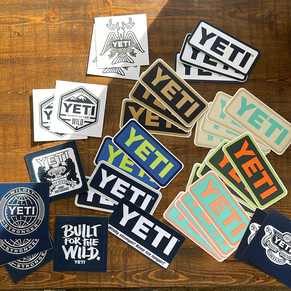 Yeti stickers 34